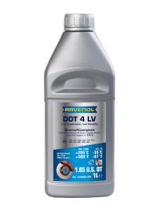 Жидкость тормозная RAVENOL DOT 4 LV 1L